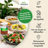 Herbaria Wilde Hilde bio 100g M-Dose-fertige Bio-Gewürzmischung - Saladgewürz für ausgefeilte Salade - mit erlesenen Ingrediens - in nachhaltiger Aromaschutz-Dose