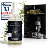 Hairlexier Hair Growth Remedy for Women - Rosemary Hårolja, Ricinolja Hårolja, Lavendelolja, Naturligt hårserum mot diffust håravfall, Stödjer hårväxt, Vegansk & Ekologisk + Arbetsbok Hårvård Naty Shop Men