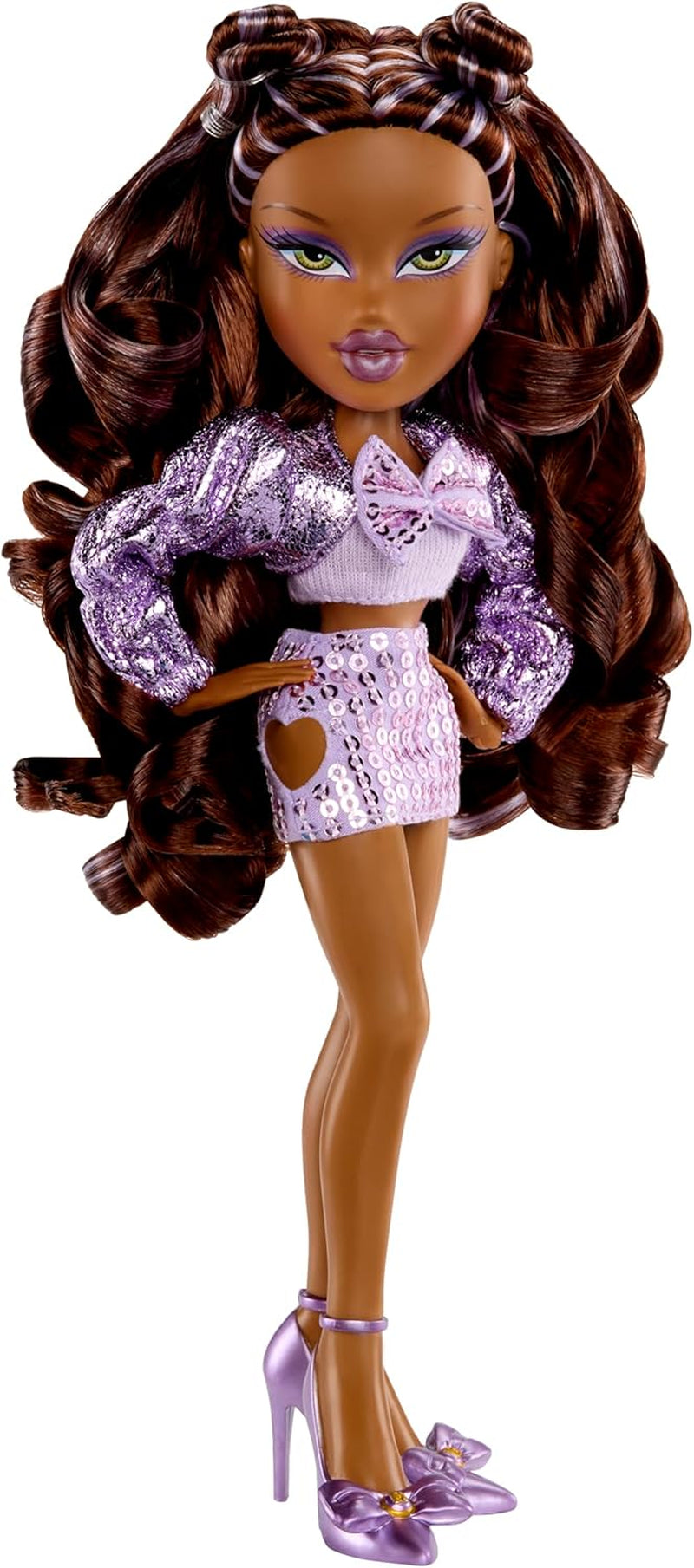 BRATZ Pop Starz Sasha – Modedocka med samlarnyckelring, outfit och musiktillbehör