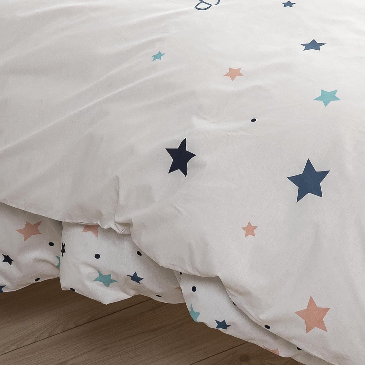 Sängset för barn, vändbart, Stars Sängkläder - barn Naty Shop