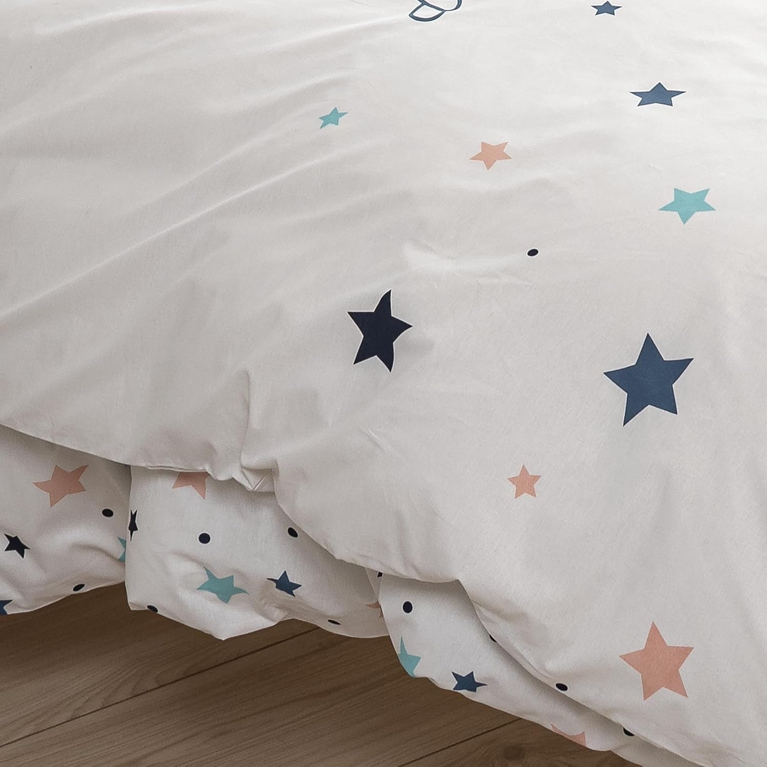 Sängset för barn, vändbart, Stars Sängkläder - barn Naty Shop