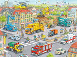 Ravensburger pussel för barn - 10558 Fordon i staden - Pussel för barn över 6 år med 100 bitar i XXL-format Puzzle Naty Shop