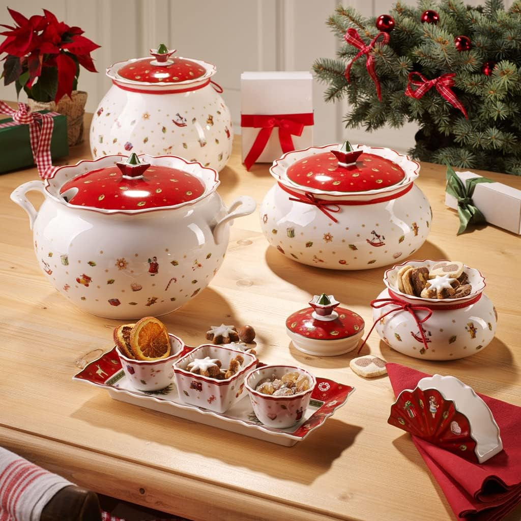 Villeroy & Boch Toy's Delight Terrine, 3 liter, premiumporslin, vit/röd