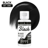 Fettlösliche Lebensmittelfarbe Für Schokolade - 60Ml Ölbasis Lebensmittelfarben Für Fondant, Torten Dekoration, Backen - Flüssige Food Coloring Für Kakaobutter, Buttercream, Kuchen (Schwarz) Naty Shop