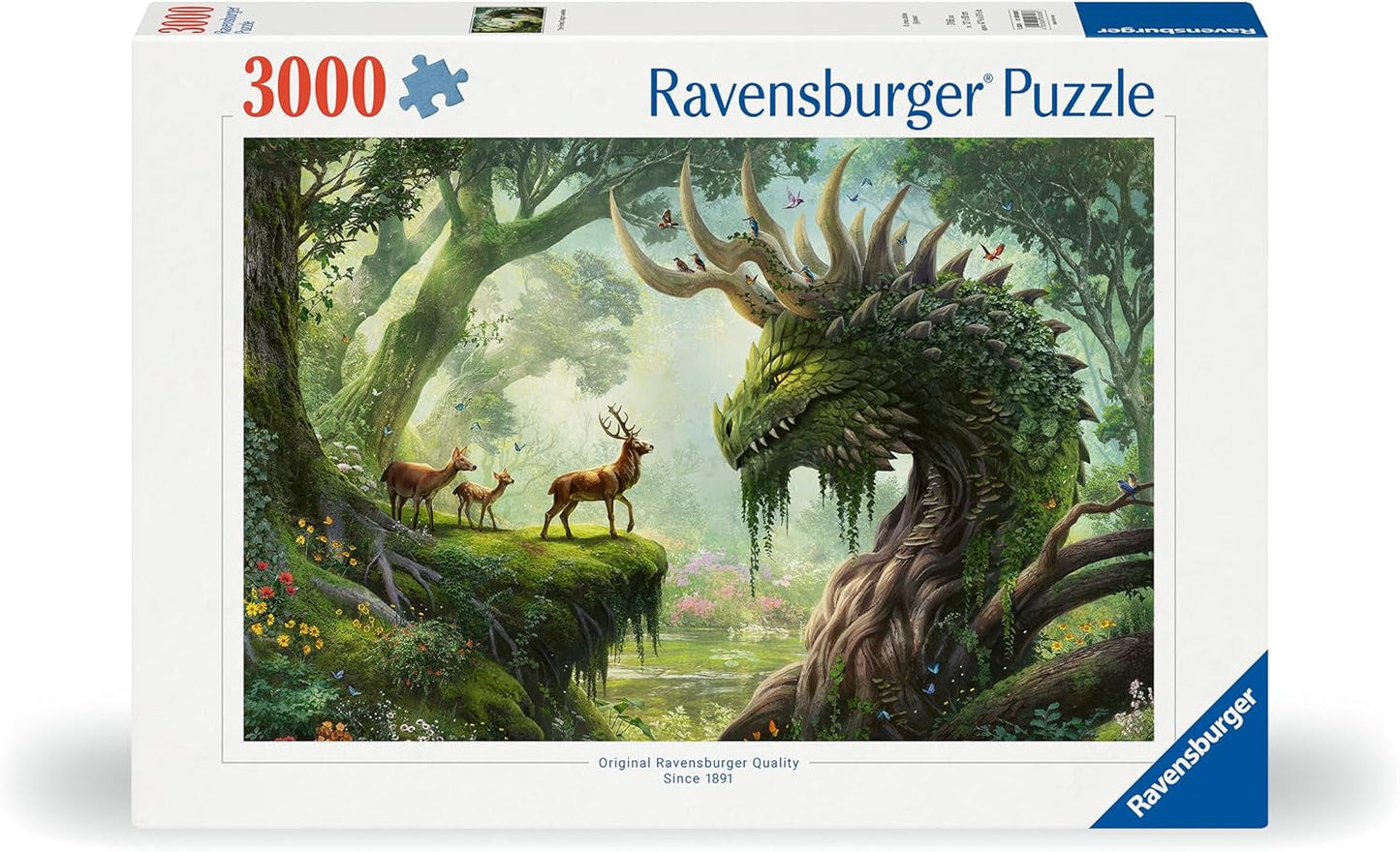 Ravensburger Puzzle 12000808 - Skogsdraken vaknar - 3000 bitars pussel för vuxna över 14 år Puzzle Naty Shop