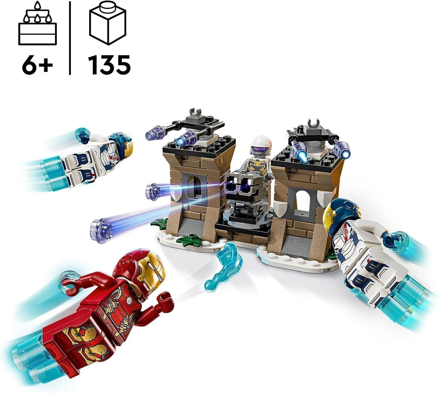 LEGO Marvel Iron Man & Iron Legion vs. Hydra Soldier, Avengers Byggleksak, Kreativt lekset för barn och superhjältefans, Present för pojkar och flickor 6 år gamla 76288 Byggset Besuche den LEGO-Store