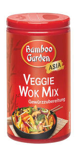 Bamboo Garden - Veggie Wok Mix Würzmischung | Veganska, naturliga ingredienser | 40 g i dosen