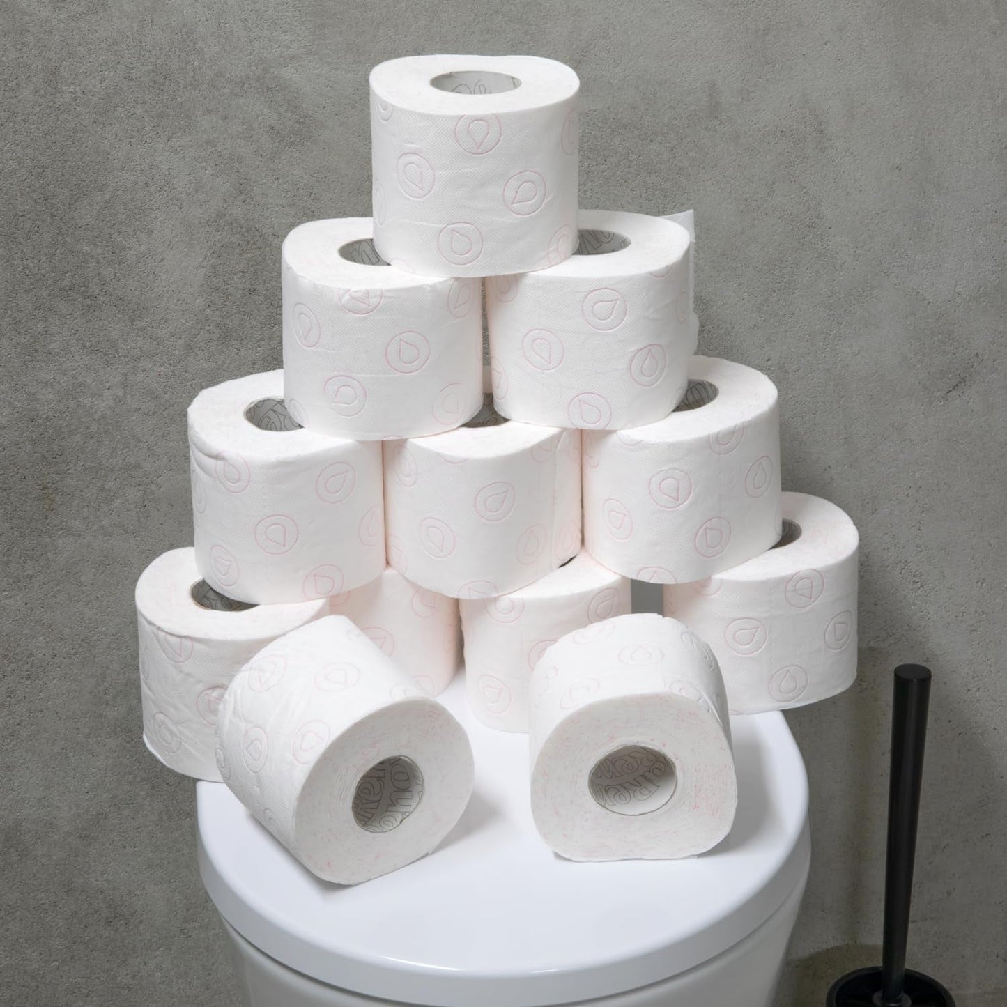 Toalettpapper Renova 4 lager vit dekorerad doftande - 12 rullar rulle Blanco Decorado Perfumado
