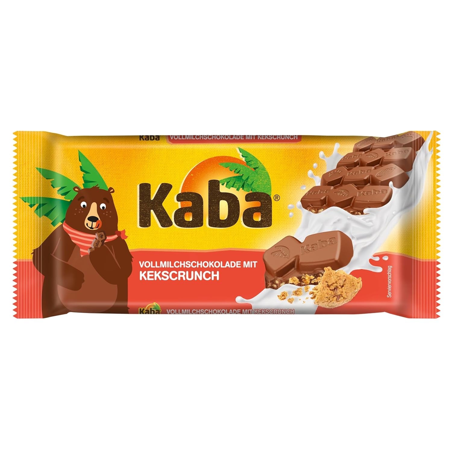Kaba helmjölks- och mjölkgräddchoklad, fylld chokladkaka, 90g bar, smält-i-munnen choklad med lättmjölkgrädde och Kaba originalsmak