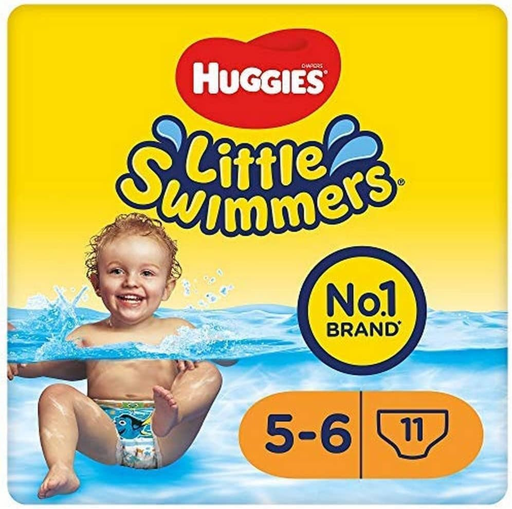Huggies Little Swimmers engångssimblöjor, storlek 5-6-66 (Total byxor)