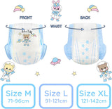 Vuxentryckta blöjor 5500-5800ml 2-pack, 3 utskrifter Slumpmässigt sortiment - Astro Babies (L)