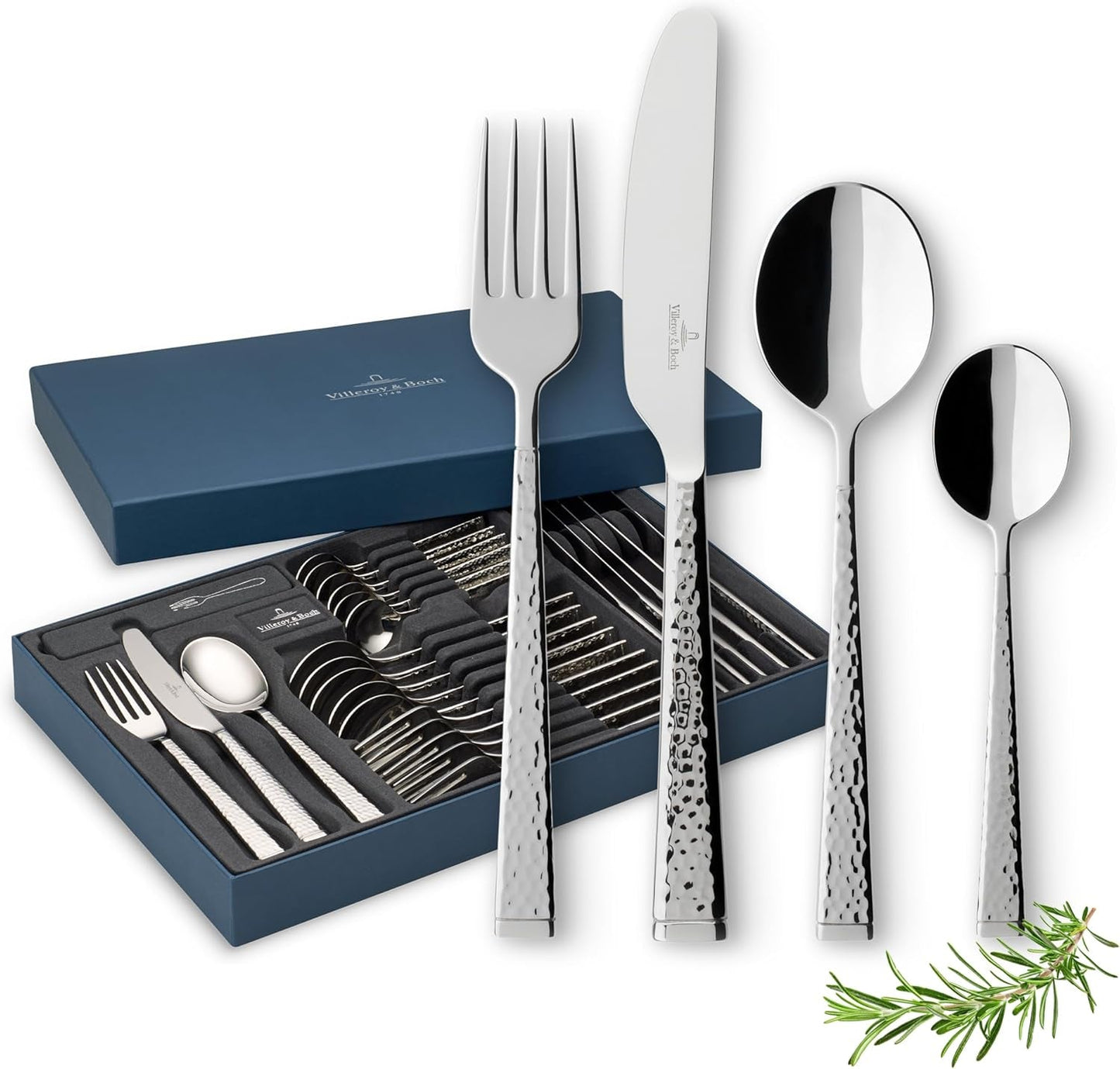 Villeroy & Boch Blacksmith bestickset för upp till 6 personer, 24 delar, rostfritt stål