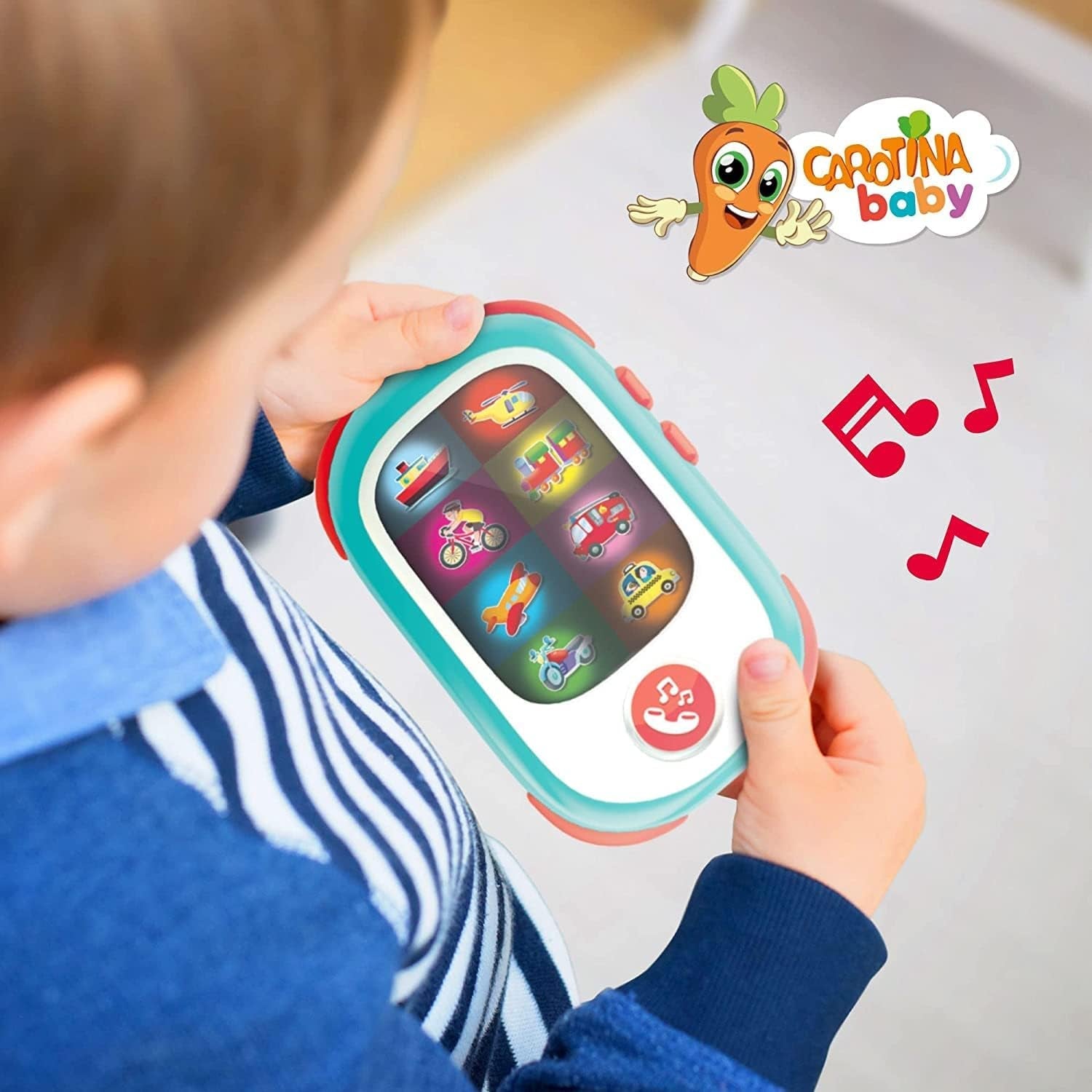 Liscianigiochi 95032 Carotina Baby Smartphone LED, Ej tillämpligt, S Jucarii Bebe Naty Shop