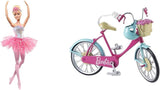 Dreamtopia Magic Light Ballerina Barbie Doll med rosa tutu och blont hår, 5 ljus- och ljudeffekter, rörlig Barbie, från 3 år och uppåt, HLC25 Naty Shop Dolls Cykelpaket Blont hår