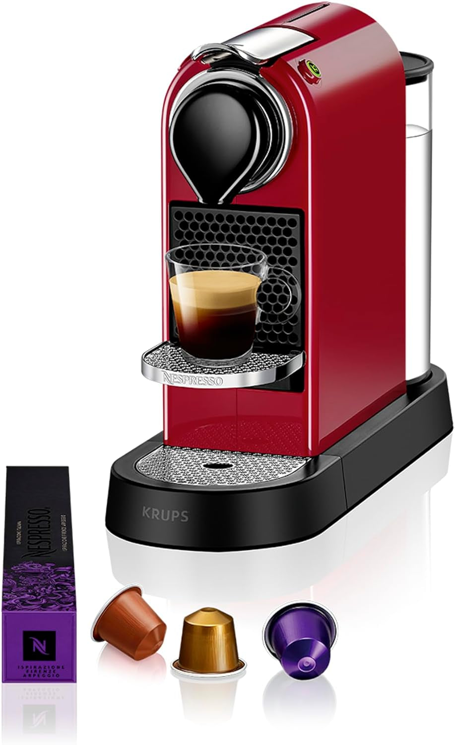 Espressomaskin med Nespresso kapslar XN761B Citiz&Milk | Automatiskt standbyläge | 1260 watt | Vattentankens kapacitet: 1 l | Pumptryck: 19 bar | Silver