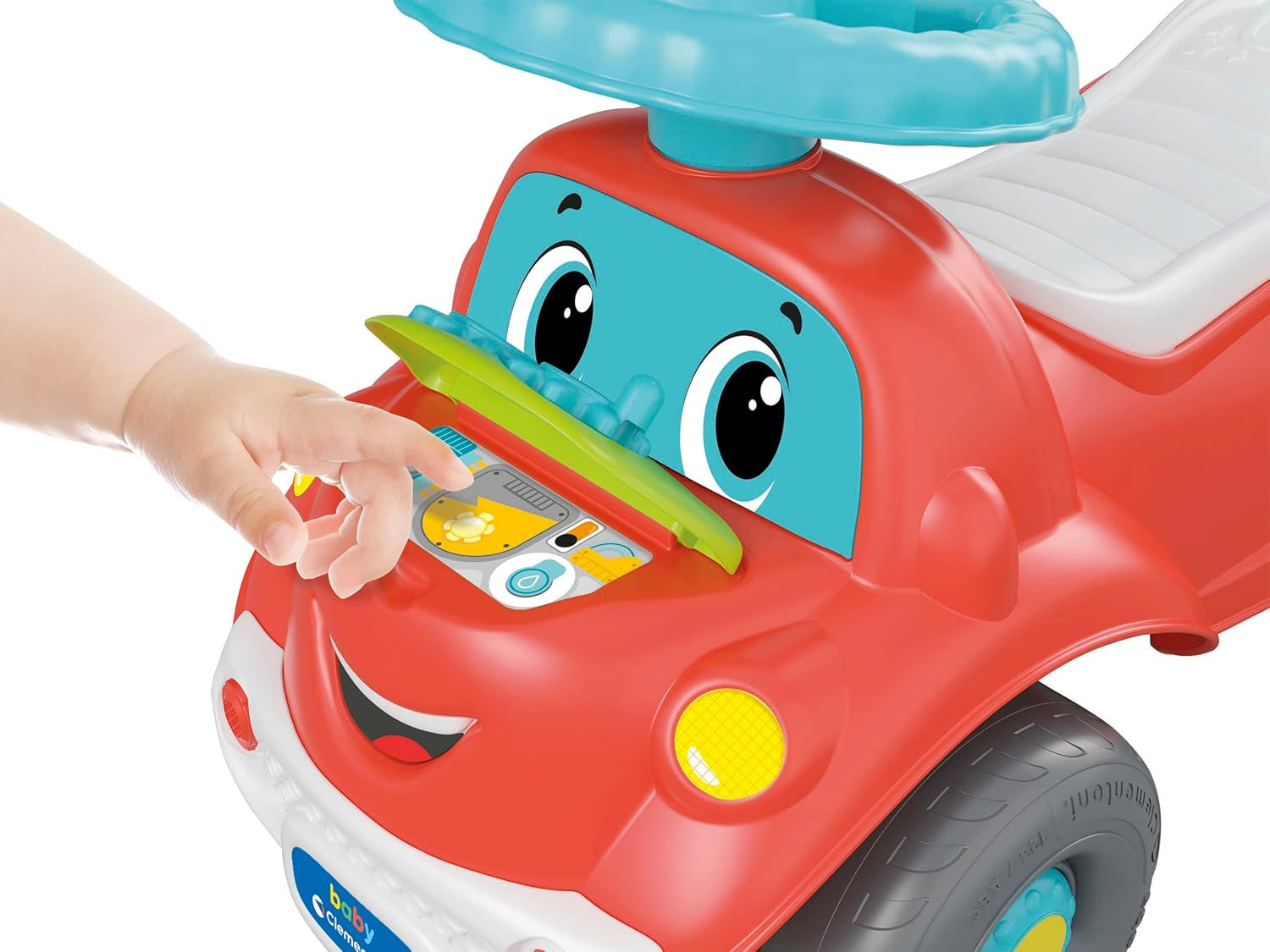 Clementoni - 17747 - Nicolò Go Go 3 i 1 - Åkbil, elektronisk inlärningshögtalare, första steg, ljus och ljud, spel för 1-åringar - Tillverkat i Italien Bebe Toys Naty Shop