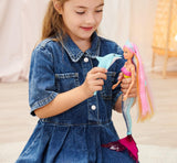 Simba Steffi Love Mermaizing Mermaid Doll med regnbågsljusfunktion, extra långt hår, delfinfigur och hårklämmor, 39 cm höjd, prova-mig-funktion, åldrar 3+