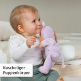 Baby Born for Babies Mus mjuk docka, 26 cm, med öron och fingerfickor, för nyfödda, 836590 Zapf Creation, Rosa