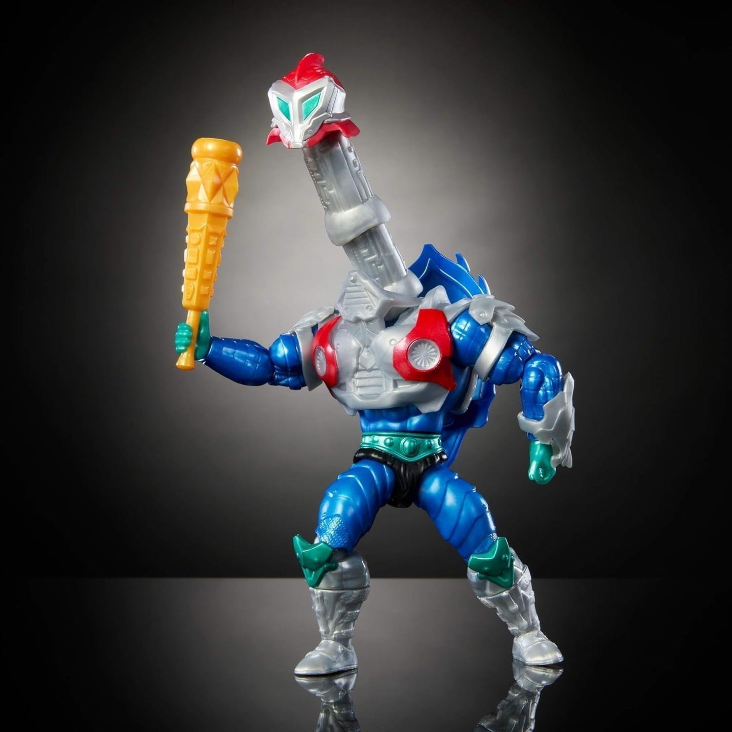Masters of the Universe Origins Turtles of Grayskull Mekaneck Reptilkrig rörlig actionfigur, tonårsmutantninja och MOTU Crossover Hero Toy, JBN00, [Multicolor] Actionfigurer Naty Shop