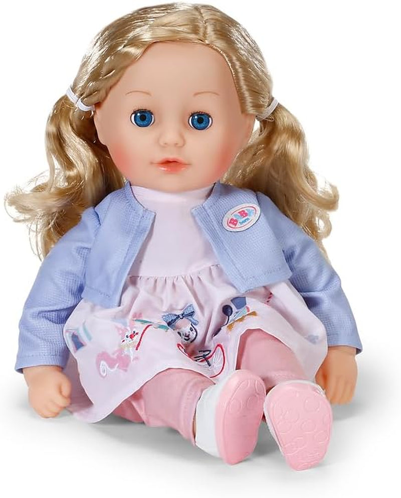 BABY born Sophia Rose - 36 cm mjuk docka - Docka med blont hår av hög kvalitet och sömniga ögon - Lämplig för barn från 1 år