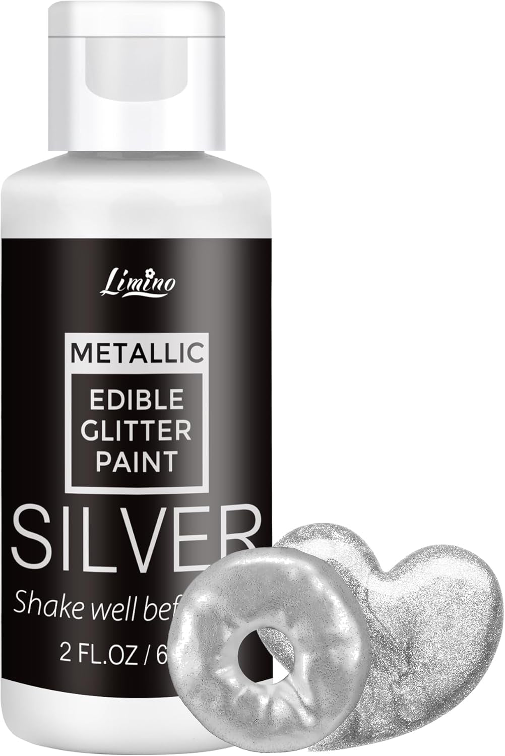 Flytande ätbart glitter - 6 metalliska färger, flytande ätbart glitterpulver för tårtdekorering, bakning, macarons - metallisk matfärg, glitterfärger för kakor, fondant, kakor, muffins