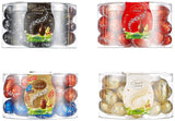 LINDOR ägg med Lindt choklad | 4 lådor à 450 g vardera | LINDOR-ägg med smält-i-munnen mjölkchoklad, vit, mörk och hasselnötsfyllning | Påskchoklad | Gåva av choklad | Påskägg | Choklad ägg