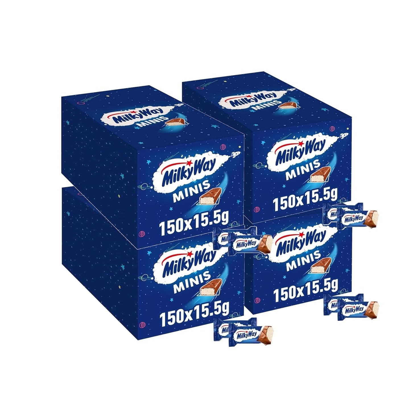 Minichokladkakor, chokladförpackning, lättmjölksgrädde, 150 x 15,5 g, 2,3 kg