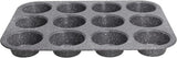 Pure Roq Muffinform Für 12 Muffins, Aluminium, Schwarz Formar och bakplåtar Naty Shop Muffin-Blech