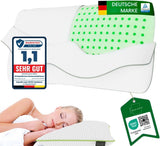 Ortopedisk nackstödskudde för 80X40, 800X400 mm, viskoelastisk kudde, visco kudde, kudde, memory foam nackkudde, viscoskum, sömn, vit (710 X 420 X 120 mm) Naty Shop cervikala ortopediska kuddar M420Xm 710