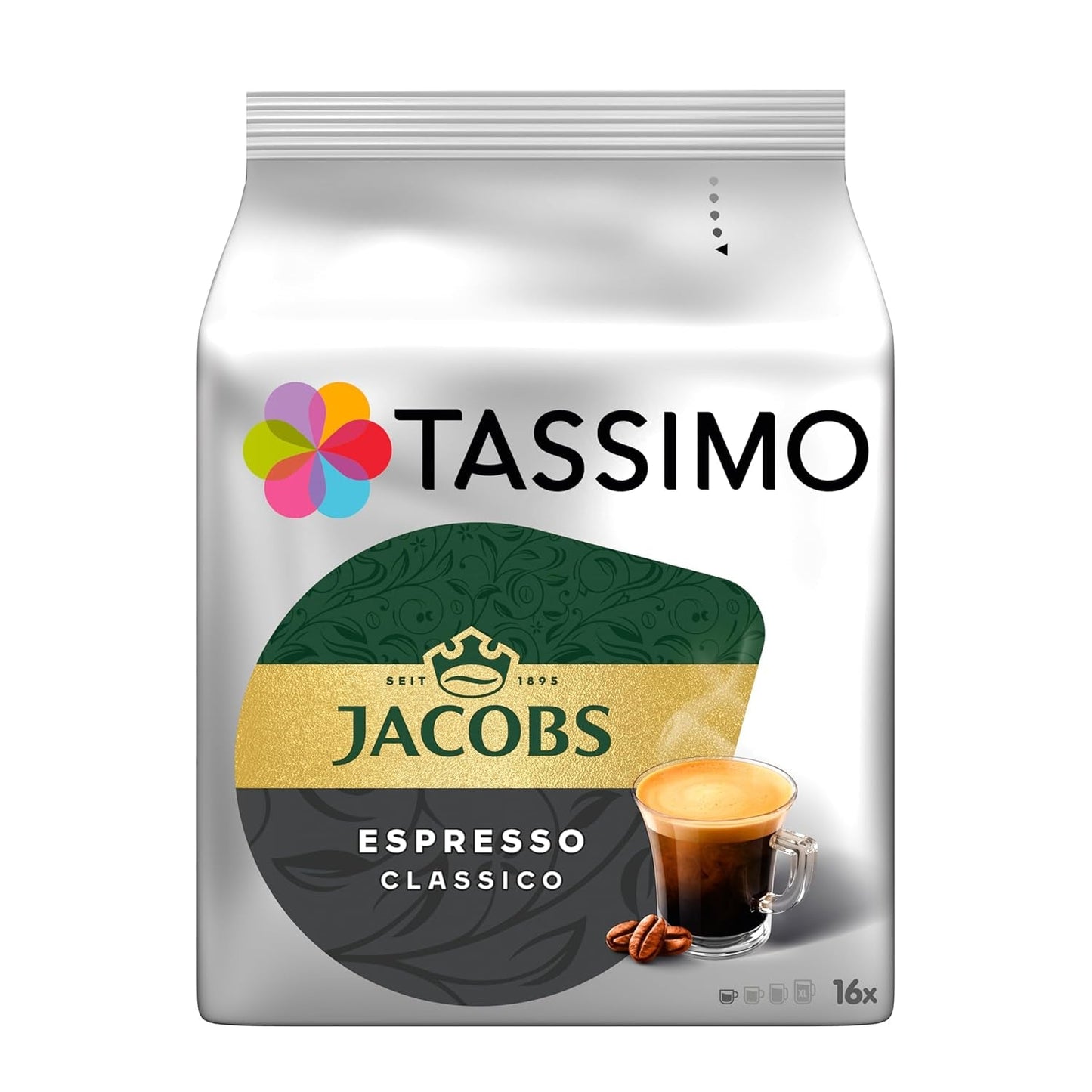 Tassimo Kapseln Jacobs Espresso Classico, 5 x 16 dynor, 80 Kaffeekapseln