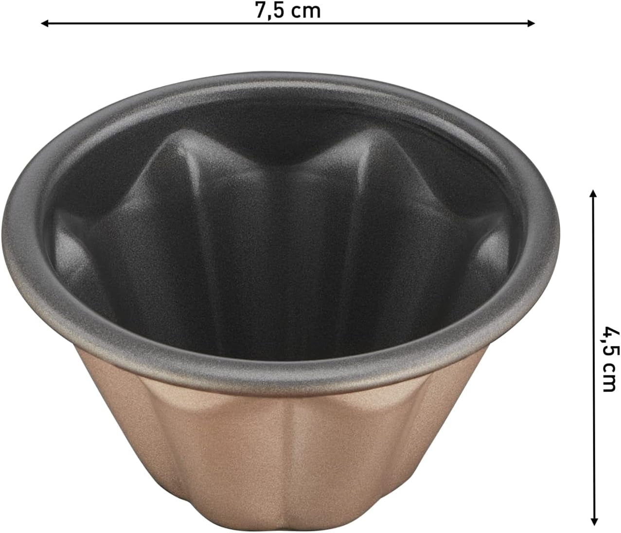 Tefal Creabake J3089304 3 Stück Brioche-Backform Antihaft-Beschichtung, Leicht Entnehmbar, Stapelbar, Einfache Austellung, Backform Formar och bakplåtar Naty Shop