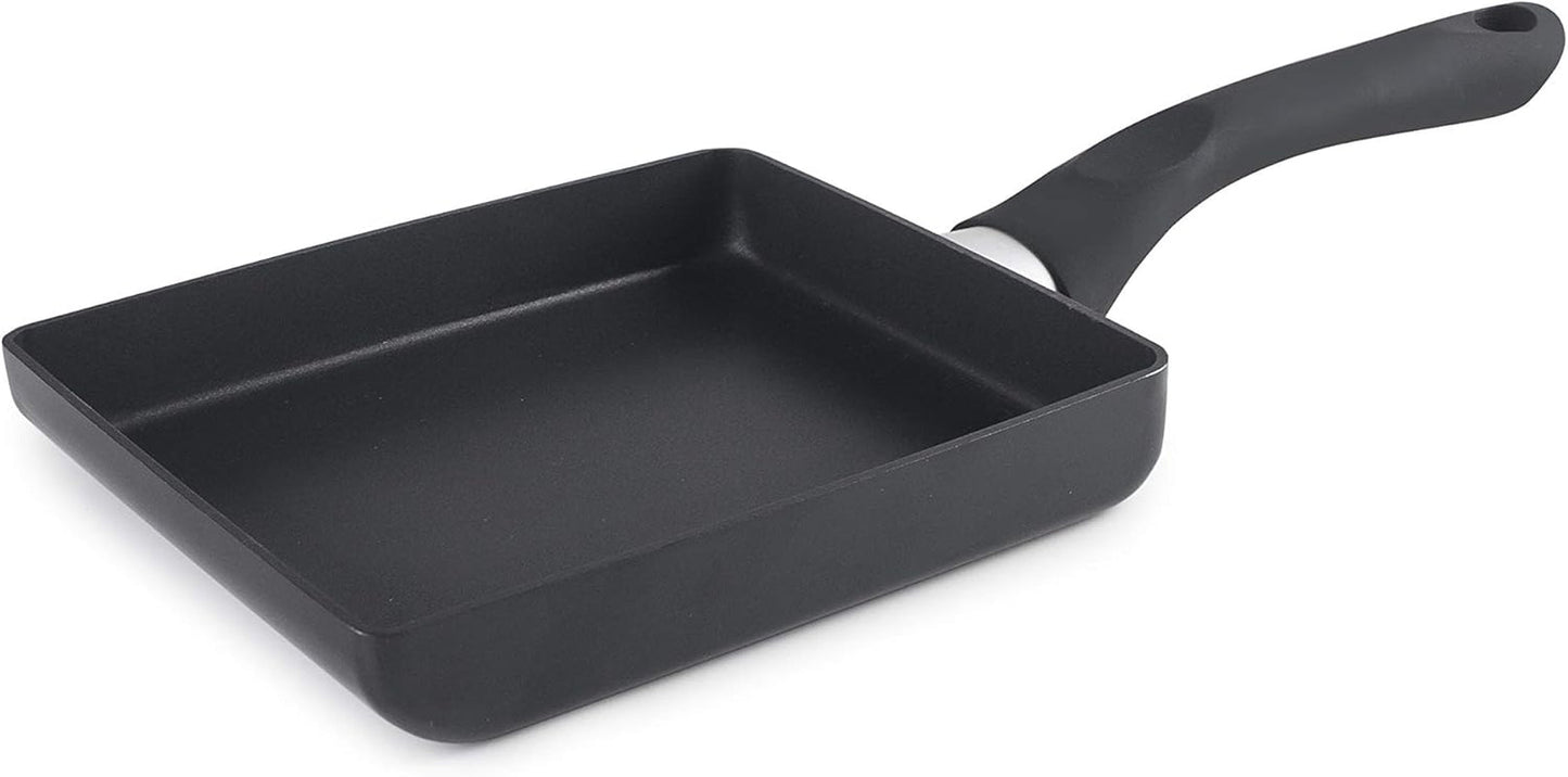 Tamagoyaki pan Inducta, aluminium, svart, 15X18 Cm grytor och stekpannor Naty Shop