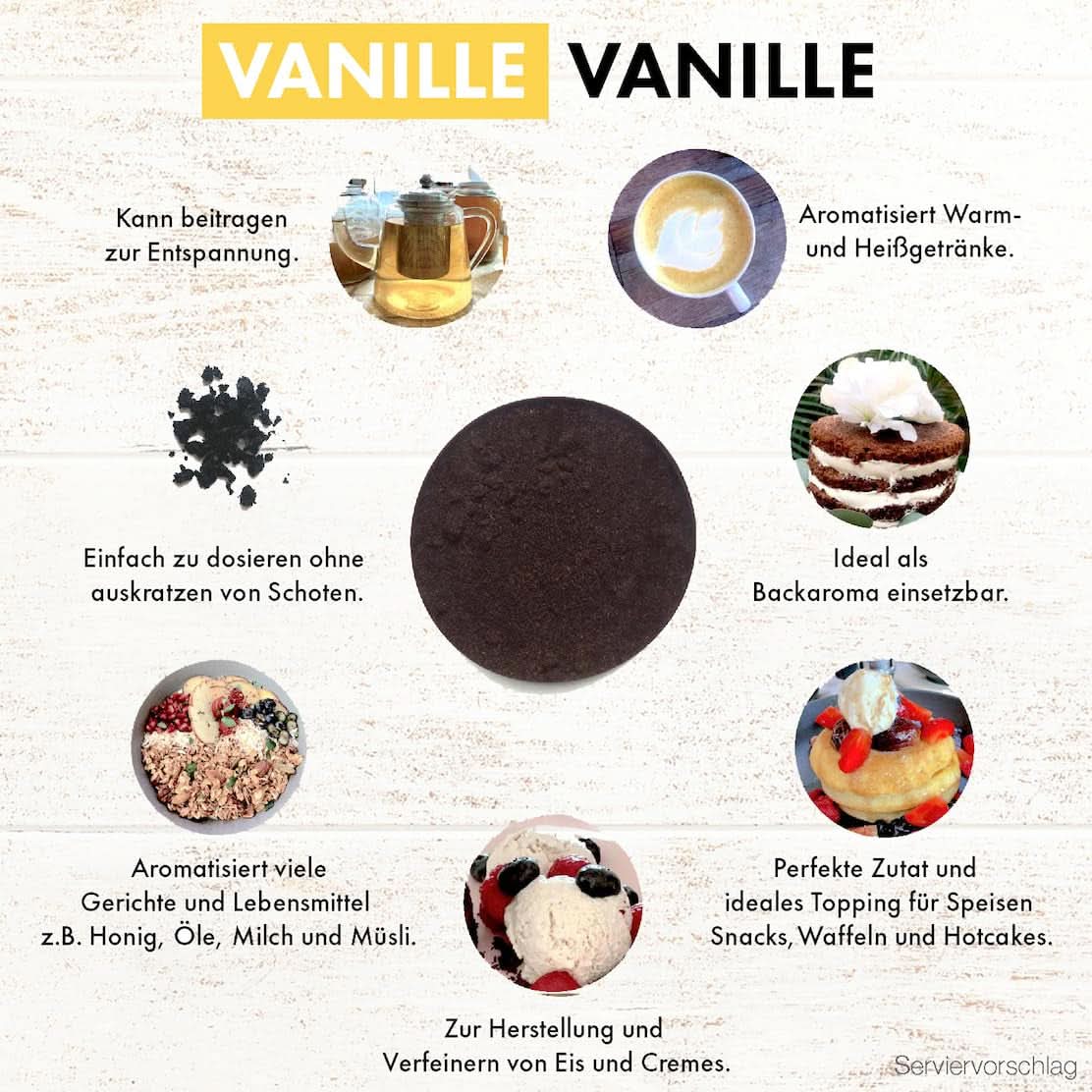 Premium vaniljpulver från äkta vaniljbönor, naturligt, sockerfritt, inga tillsatser, rättvisemärkt, veganskt (40 g unboxed) från Vanilla Campaign® Flavours Naty Shop