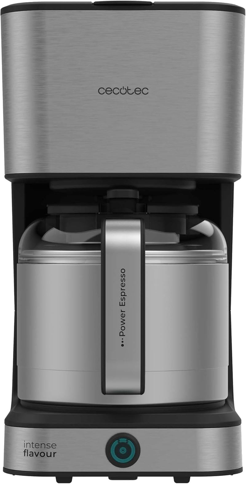 Cecotec Coffee 66 Drop & Thermo dropp kaffebryggare, 950 W, 1,2 L, 10 koppar, ExtremeAroma-teknik, anti-droppfunktion, vattennivåindikator, återanvändbart huvudfilter, överhettningsskydd