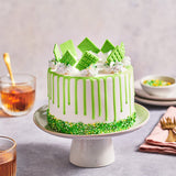 Funcakes Choco Drip Spring Green (Grön): Köstlicher Gesmack, Einfach Zu Verbenen, Perfekt Für Tropfkuchen, Drip Gesmack Nach Schokolade. Wiederverschließbare Packung 180 G. Mix för bakning och matlagning Naty Shop