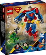 LEGO DC Superman Mech Vs. Lex Luthor - Superhjälteleksak med 2 minifigurer - Byggbar actionfigur med rörliga armar, ben och fingrar - Present för pojkar och flickor i åldern 6+ 76302 Byggset Besuche den LEGO-Store
