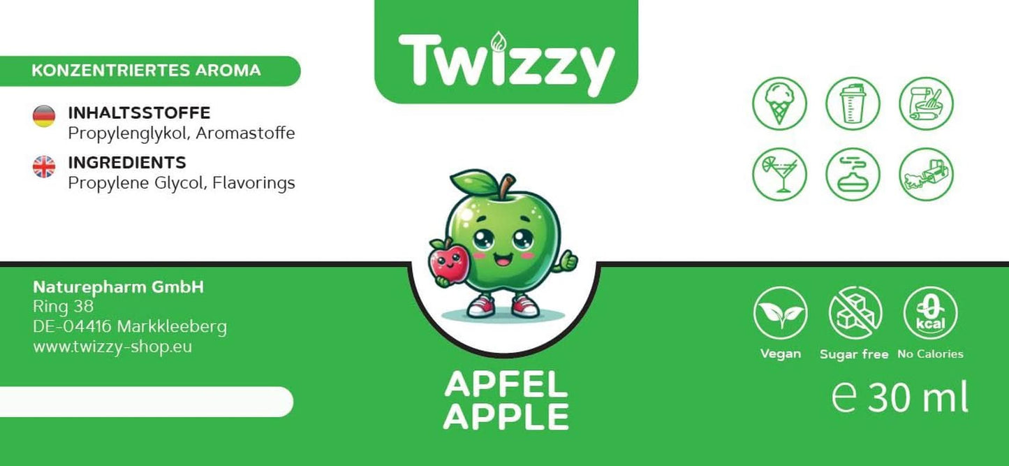 Twizzy, koncentrerad äppelarom, 30 ml Aromas Naty Shop