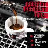 DEAD OR ALIVE Espresso No3 - Starke Espressobohnen 1kg - 100% Robusta - Kaffeebohnen für Kaffeevollautomat und Espressomaschine - Ganze Bohnen mit viel Koffein aus Italien - Kaffebönor