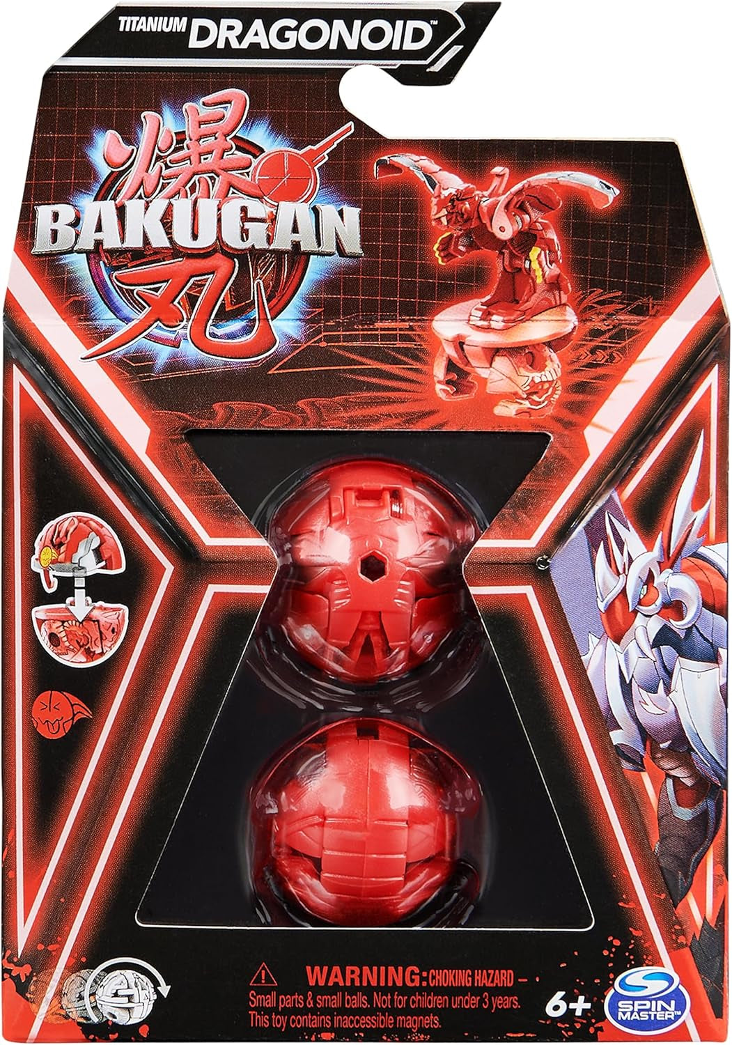 Bakugan 3.0 Core Ball 1-pack, anpassningsbar actionfigur med samlarkort, olika varianter, för åldrarna 6+ Actionfigurer Naty Shop
