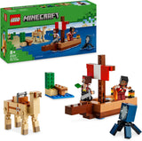 LEGO Minecraft Piratskeppsresan Bläckfisk och kamel Piratfigur Leksaksfartygsbyggnad Rollspel Present för pojkar och flickor 8 år 21259 Byggset Besuche den LEGO-Store Standardtitel