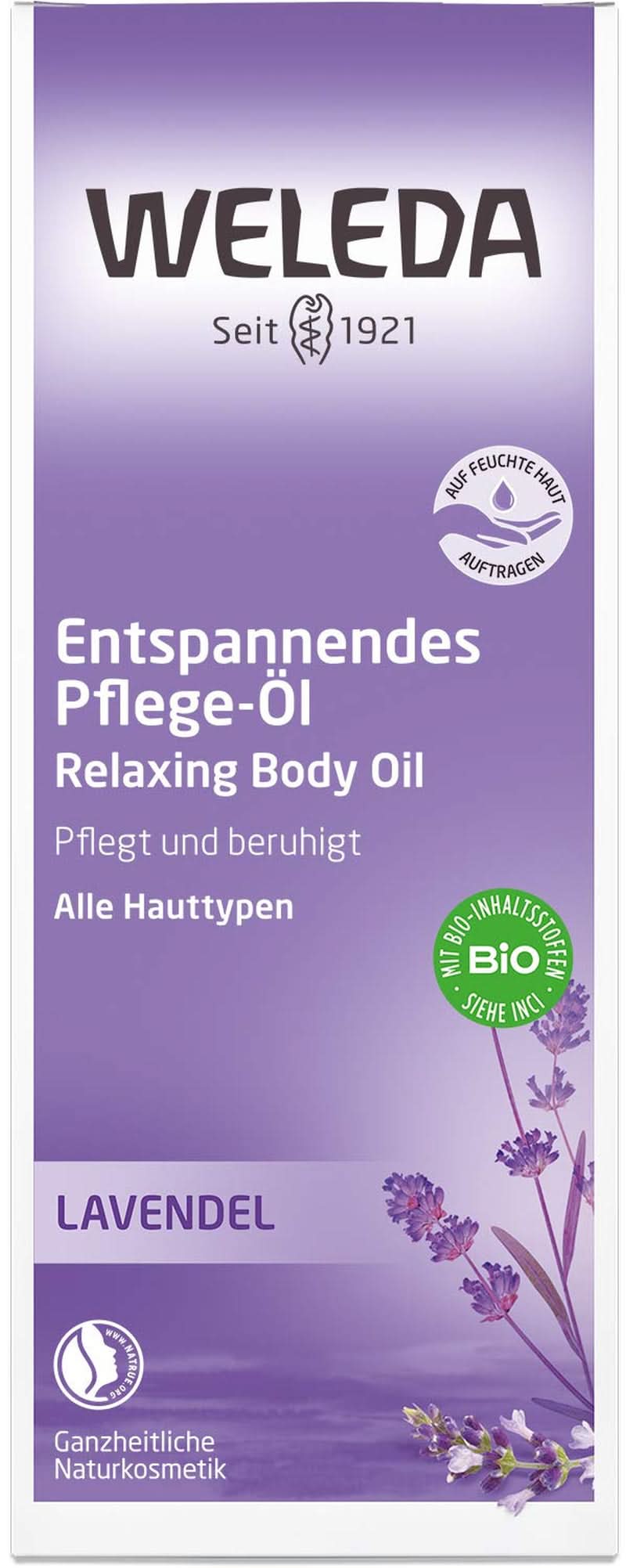 WELEDA Organic Lavendel Body Oil, 100 ml Kosmetika och skönhet Naty Shop