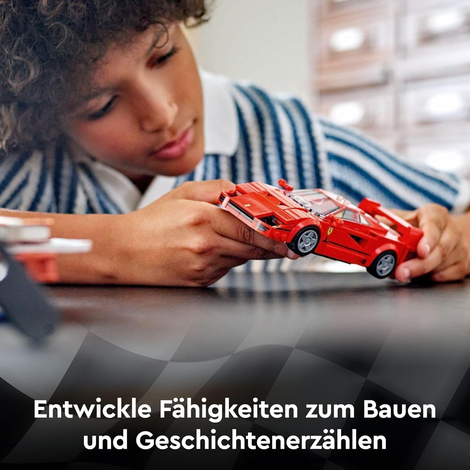 LEGO Speed Champions Ferrari F40 Supersportbil, lekset med byggbar leksaksbil och minifigurförare, samling byggset för barn, present till pojkar och flickor 76934 Byggset Besuche den LEGO-Store