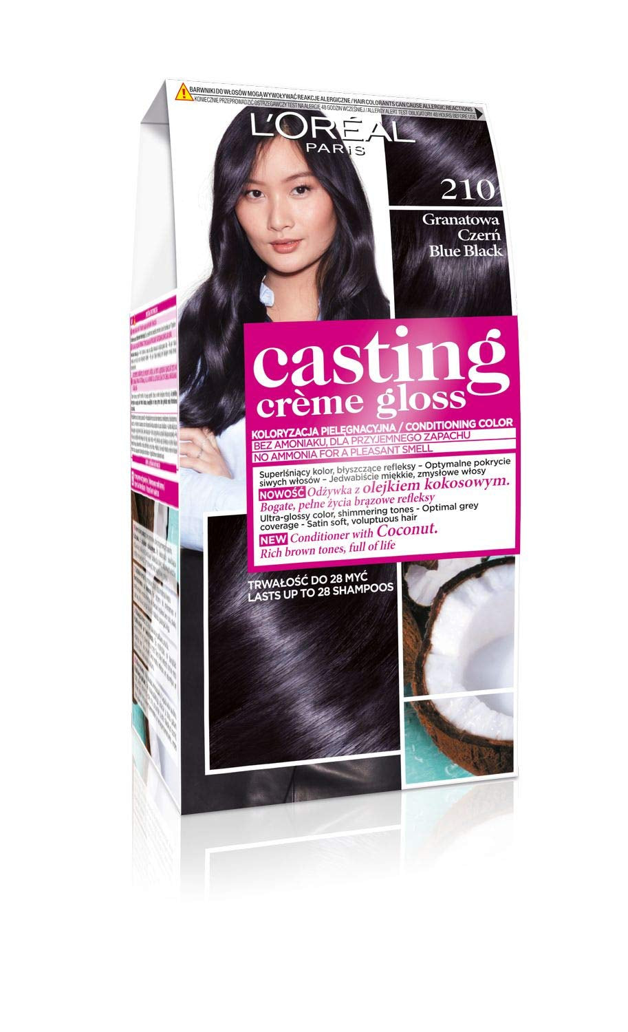L'Oréal Paris Casting Crème Gloss 210 Hårfärg - Marinblå Svart Naty Shop Hårfärg 210 Hårfärg - Marinblå Svart 1 G (1 pack)