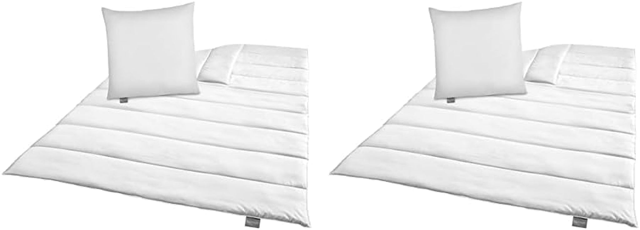 Traumnacht Green Sängkläder Set - All Season Täcke 135X200 Cm + Kudde 80X80 Cm, Slitstarkt med mikrofiberöverdrag, Tillverkad enligt tysk kvalitetsstandard (Pack of 2) Naty Shop Täcken & täcken Standardtitel
