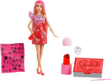Barbie Partydocka utan låda och tillbehör, Glam Party-serie med 10 överraskningar, inklusive en knallröd docka med färgskiftande effekt, JFY68