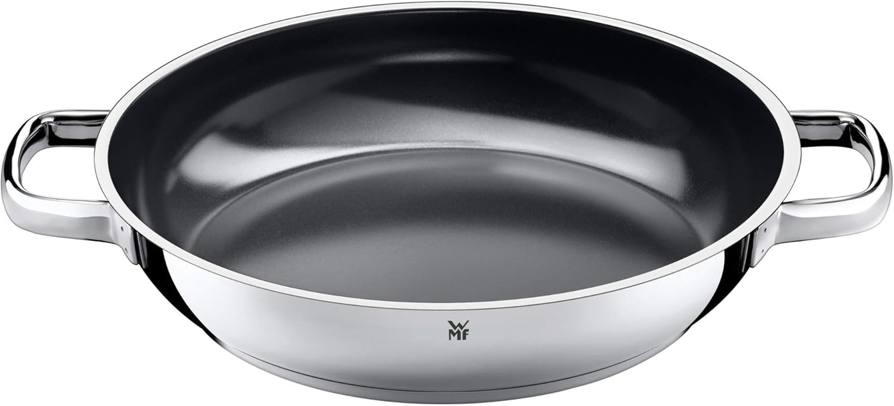 WMF Durado serverings-/stekpanna 28 cm induktion, Cromargan-belagt rostfritt stål, keramisk beläggning, ugnsfast grytor och stekpannor Naty Shop Standardtitel
