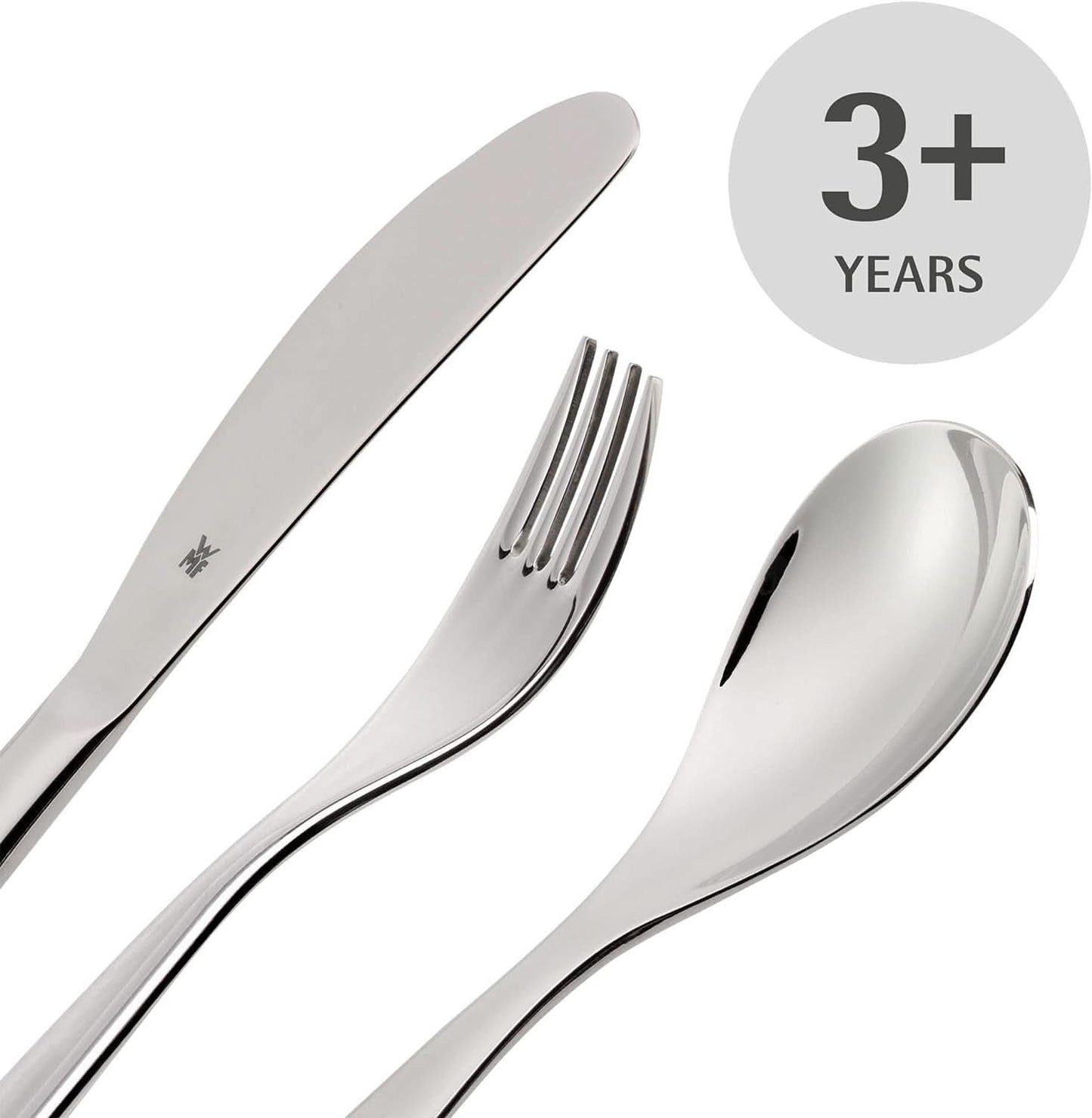WMF Animals bestickset i rostfritt stål för barn, 4 delar, polerat Cromargan Kitchen Naty Shop