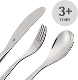 WMF Animals bestickset i rostfritt stål för barn, 4 delar, polerat Cromargan Kitchen Naty Shop