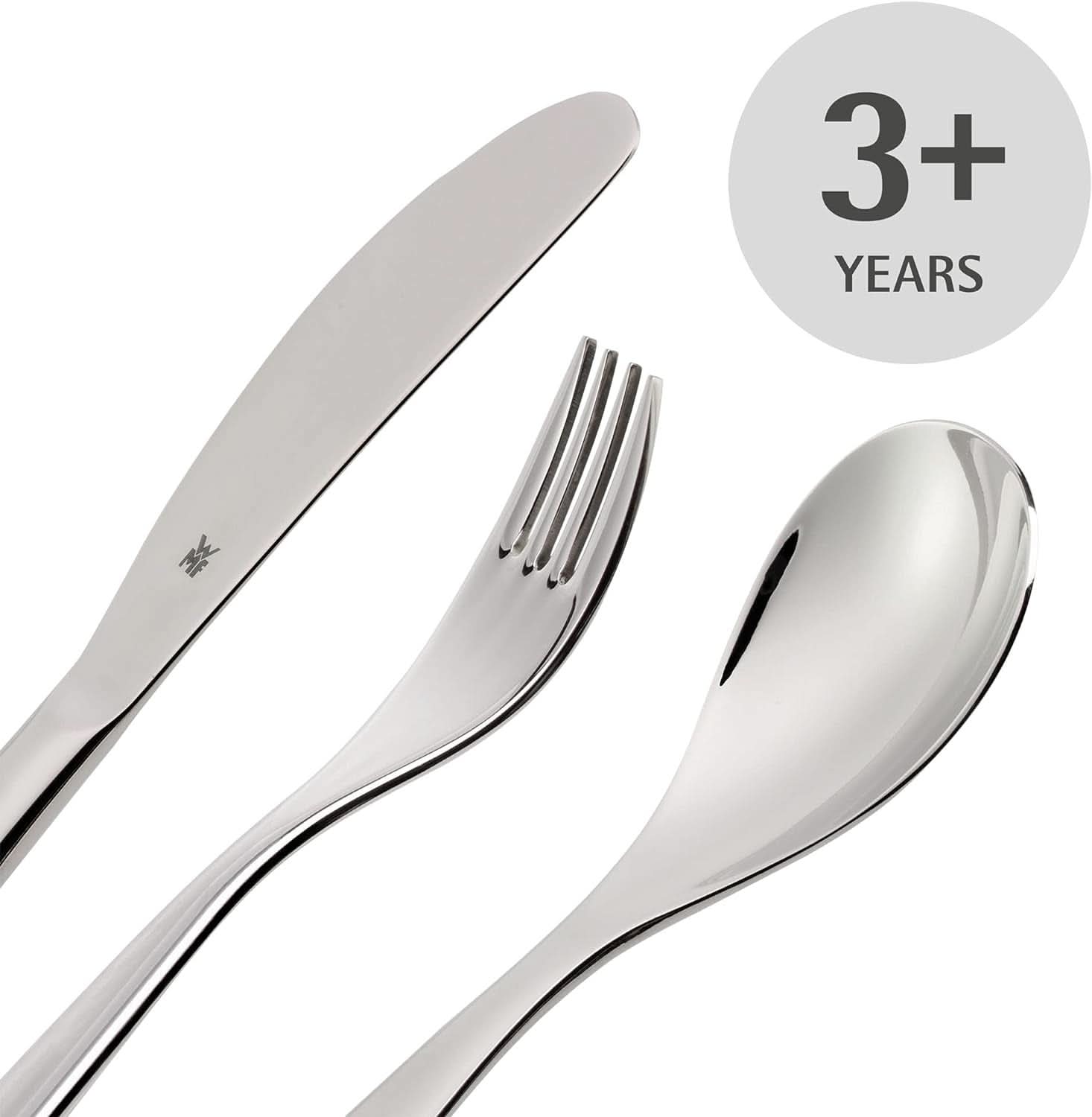 WMF Animals bestickset i rostfritt stål för barn, 4 delar, polerat Cromargan Kitchen Naty Shop