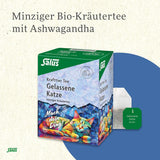 Salus - Krafttier Tea - The Quiet Cat - 1X 15 filterpåsar (28,5g) - Mynta örtte med Ashwagandha - Ekologiskt
